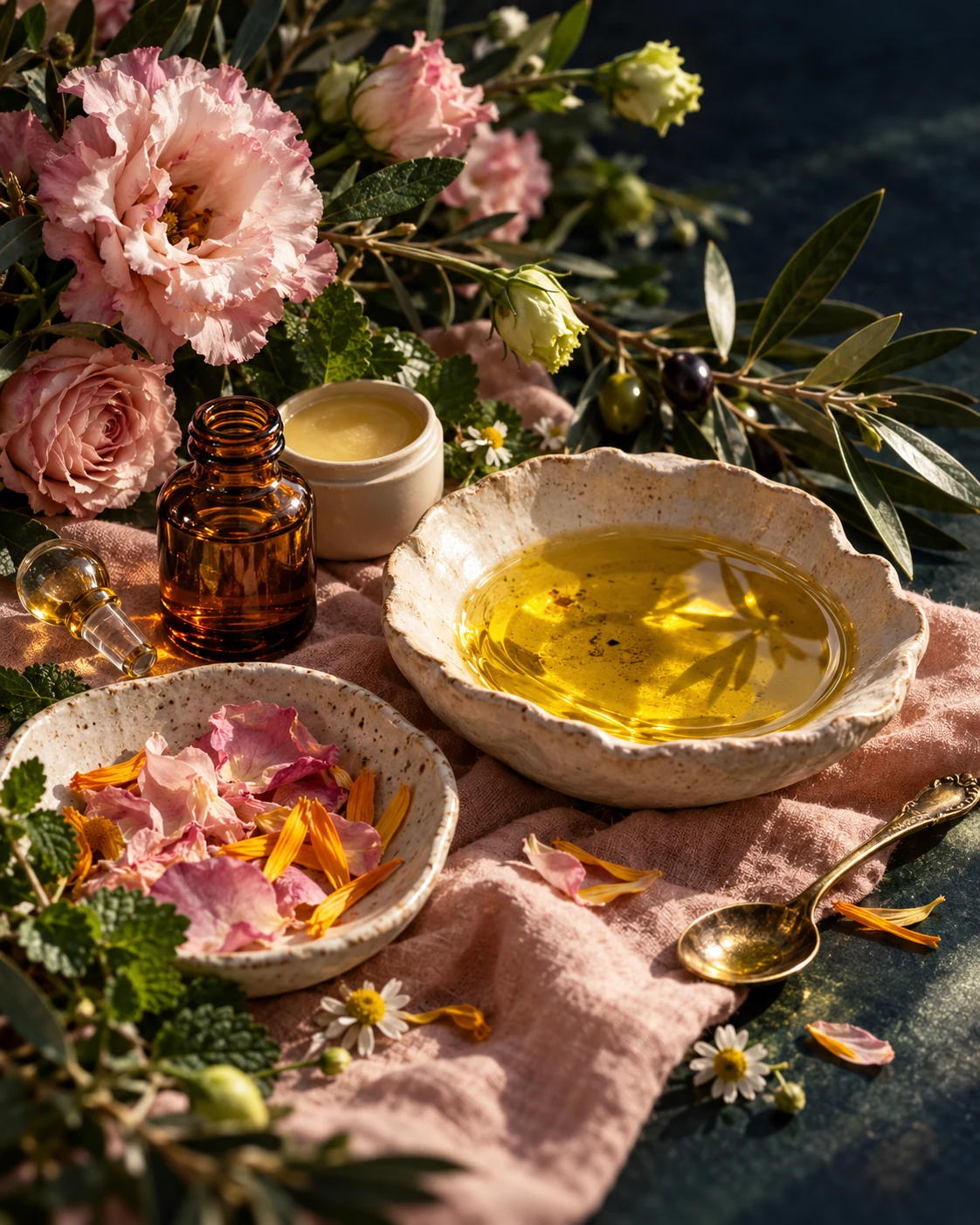 Olive oil · Botanical beauty · Ritual
